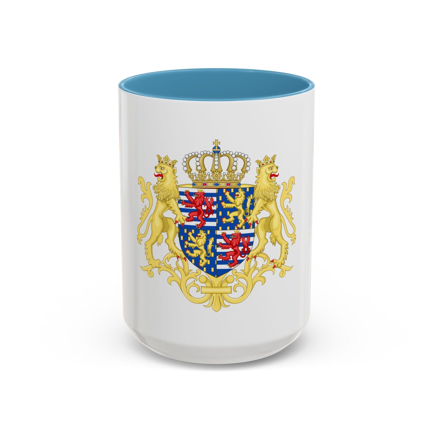 Middle coat of arms of the Grand Duke of Luxembourg (2000) - Accent Coffee Mug