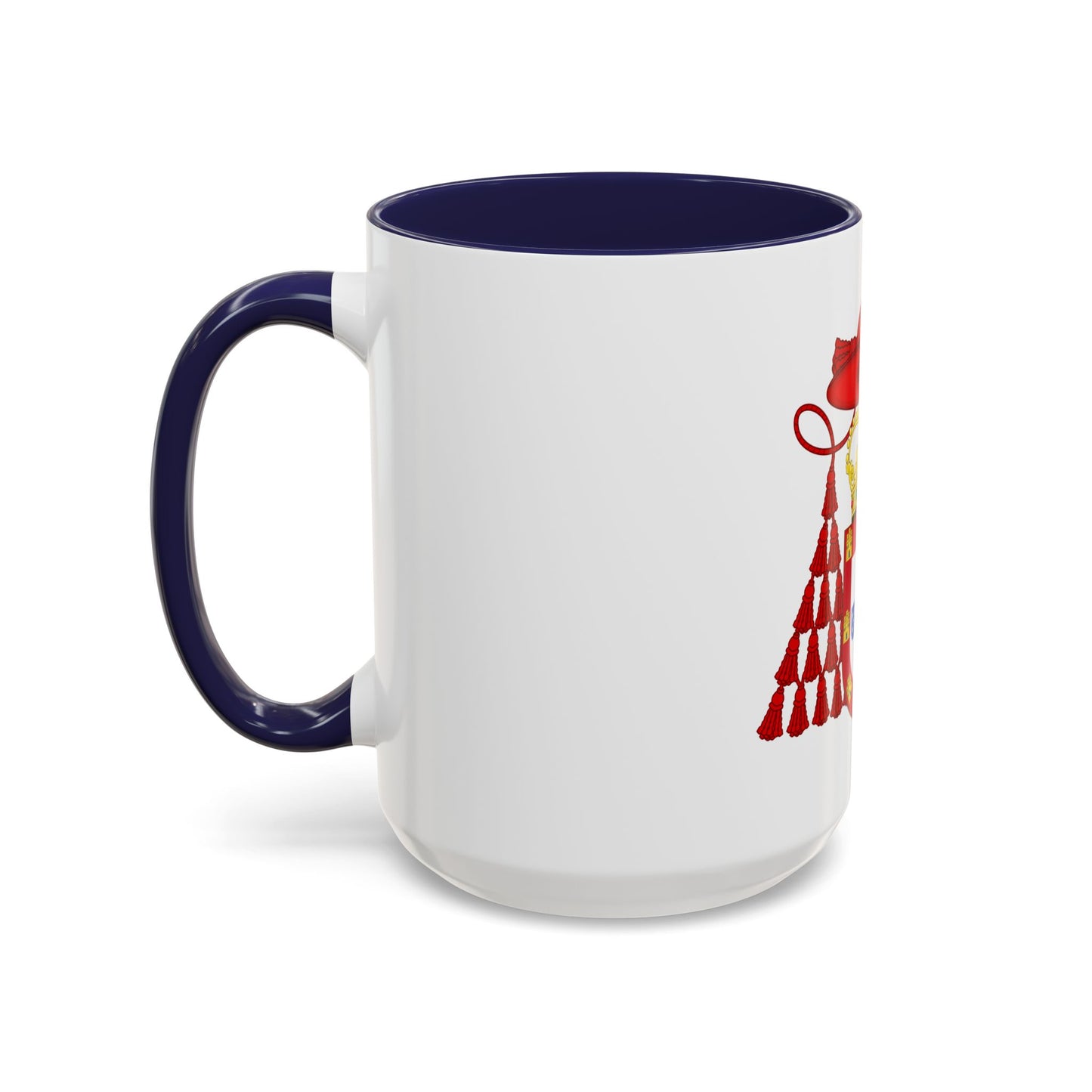 Ornamented Royal Coat of Arms of Cardinal Henry I of Portugal - Accent Coffee Mug