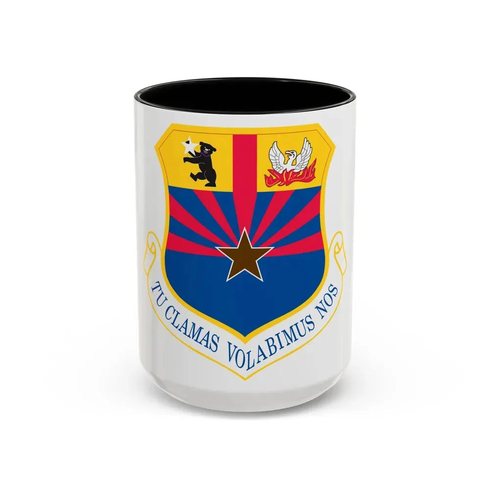 161st Air Refueling Wing (U.S. Air Force) Accent Coffee Mug 15oz Black - Go Mug Yourself