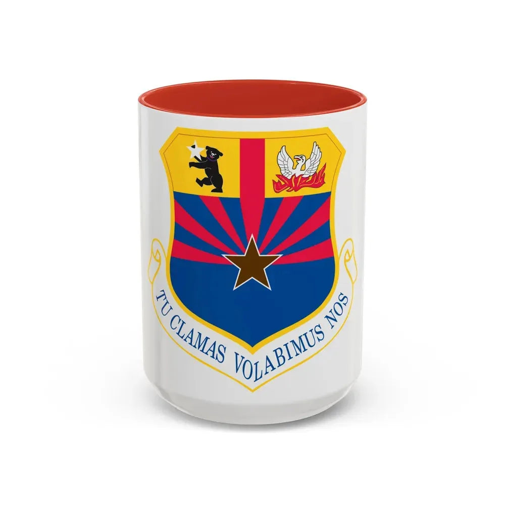 161st Air Refueling Wing (U.S. Air Force) Accent Coffee Mug 15oz Red - Go Mug Yourself