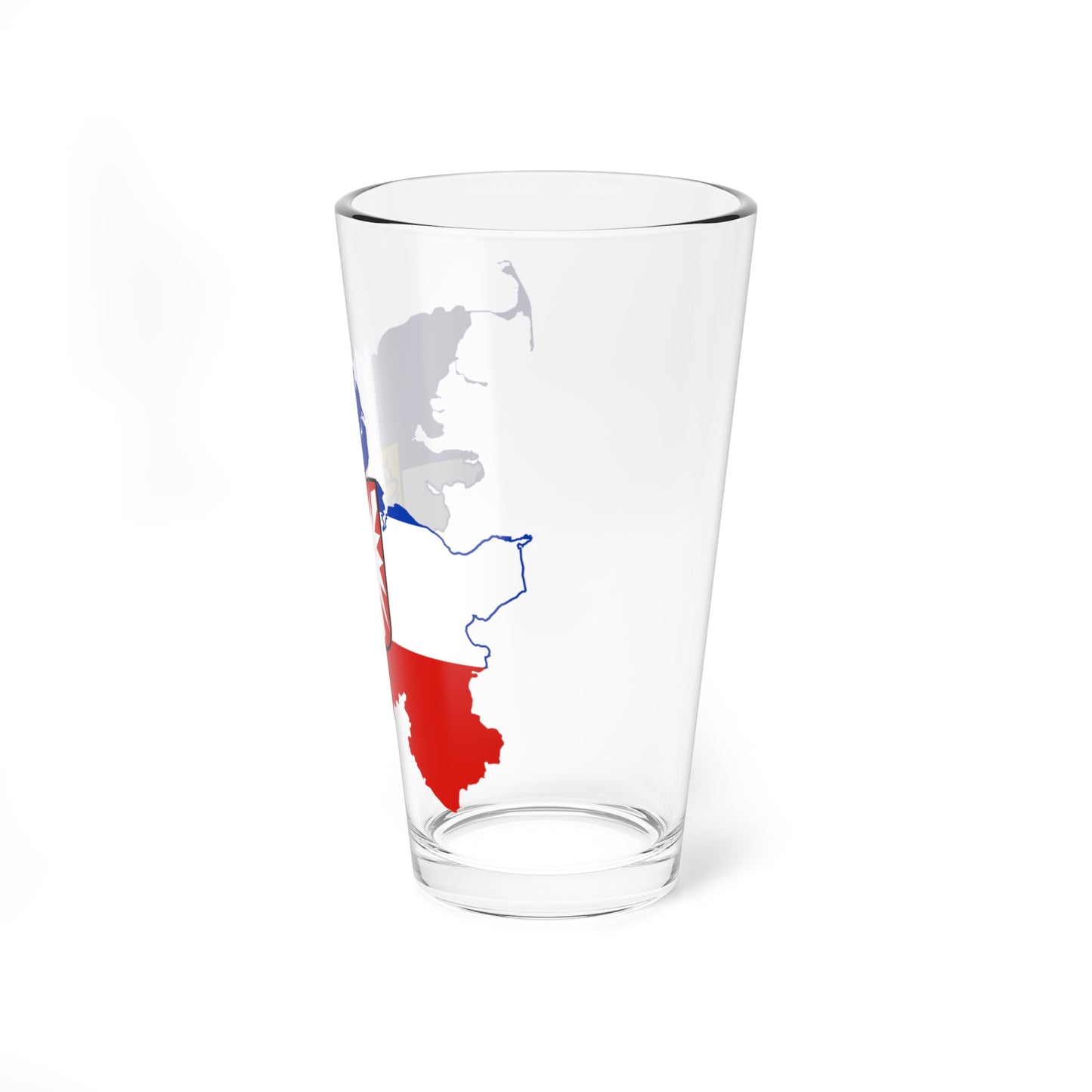 Flag map of Schleswig-Holstein (Germany) Pint Glass 16oz