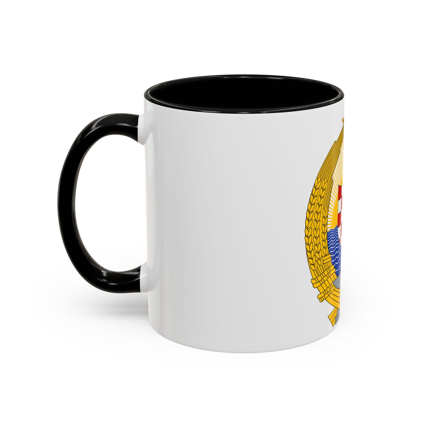 Coat of Arms of the Socialist Republic of Croatia - Accent Coffee Mug