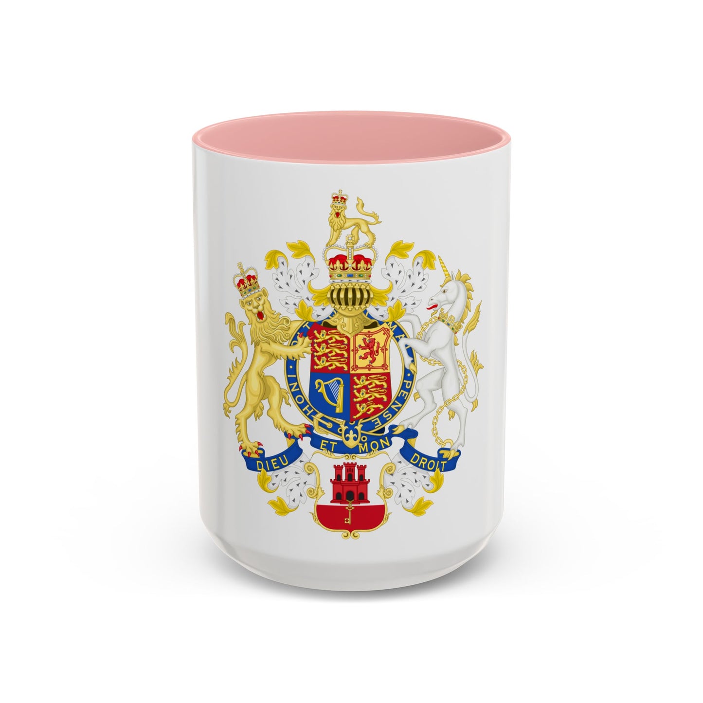Coat of Arms of the Government of Gibraltar - Accent Coffee Mug