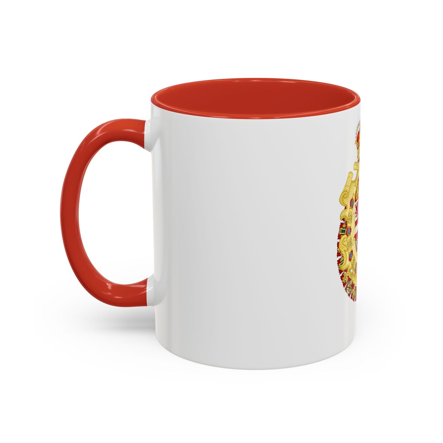 Royal Greater Coat of Arms of Spain (1700-1761) - Accent Coffee Mug