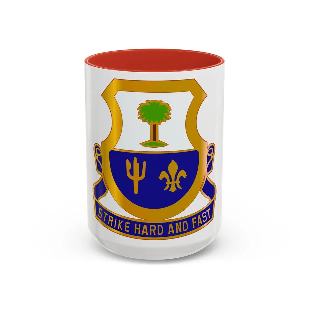 163 Cavalry Regiment (U.S. Army) Accent Coffee Mug-15oz-Red-Go Mug Yourself