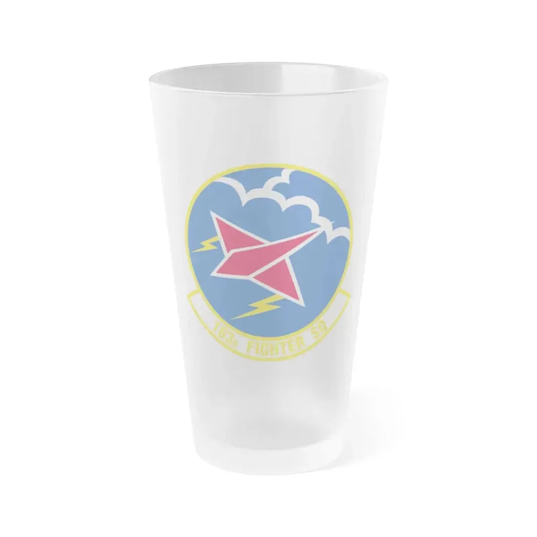 163 Fighter Squadron (U.S. Air Force) Frosted Pint Glass 16oz 16oz Frosted - Go Mug Yourself