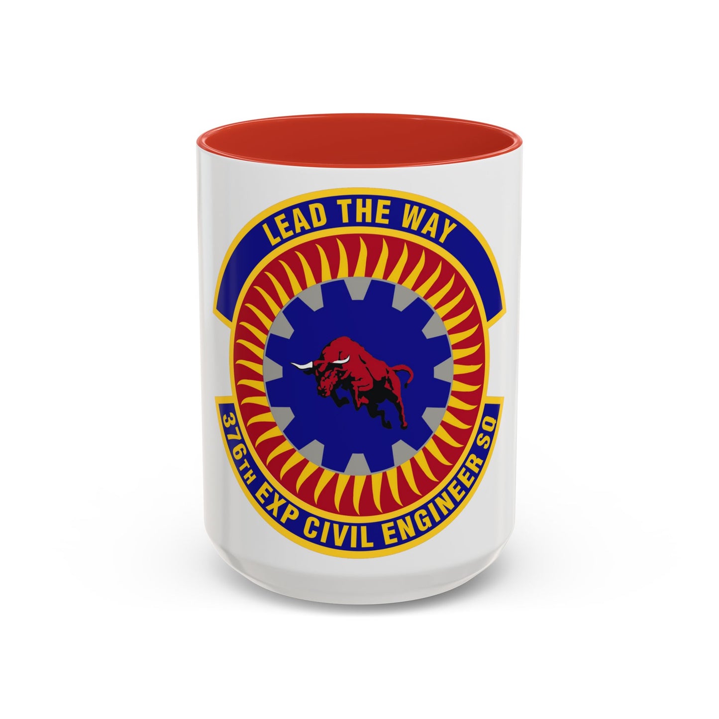 376th Expeditionary Civil Engineer Squadron (U.S. Air Force) Accent Coffee Mug
