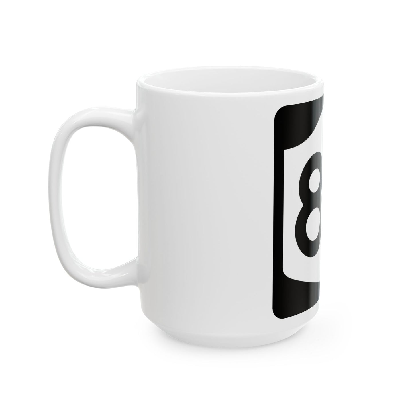 NY-80 (New York) (Road Sign) White Coffee Mug