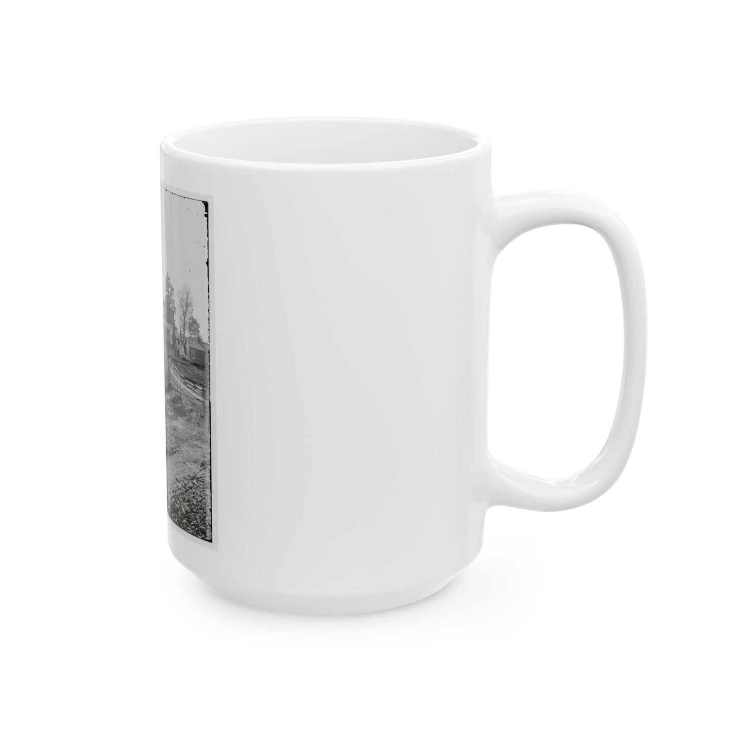Atlanta, Georgia (Vicinity). View Of Houses (U.S. Civil War) White Coffee Mug