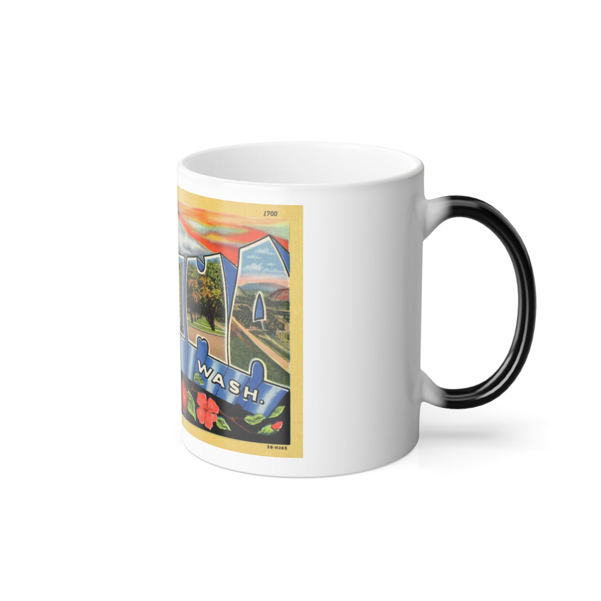 Greetings from Yakima Wash (Greeting Postcards) Color Changing Mug 11oz