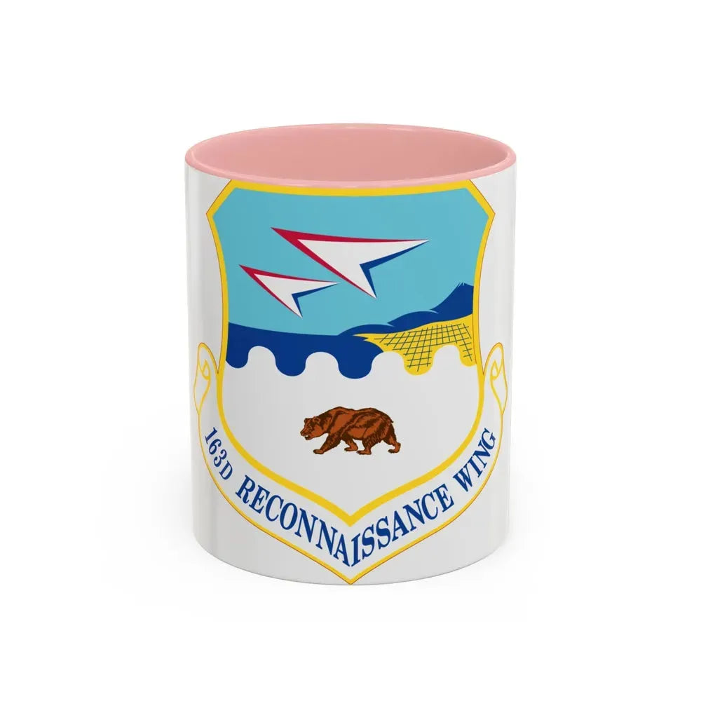 163d Attack Wing (U.S. Air Force) Accent Coffee Mug 11oz Pink - Go Mug Yourself