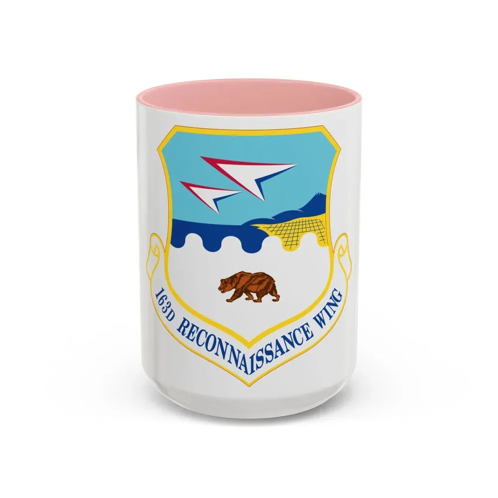 163d Attack Wing (U.S. Air Force) Accent Coffee Mug 15oz Pink - Go Mug Yourself