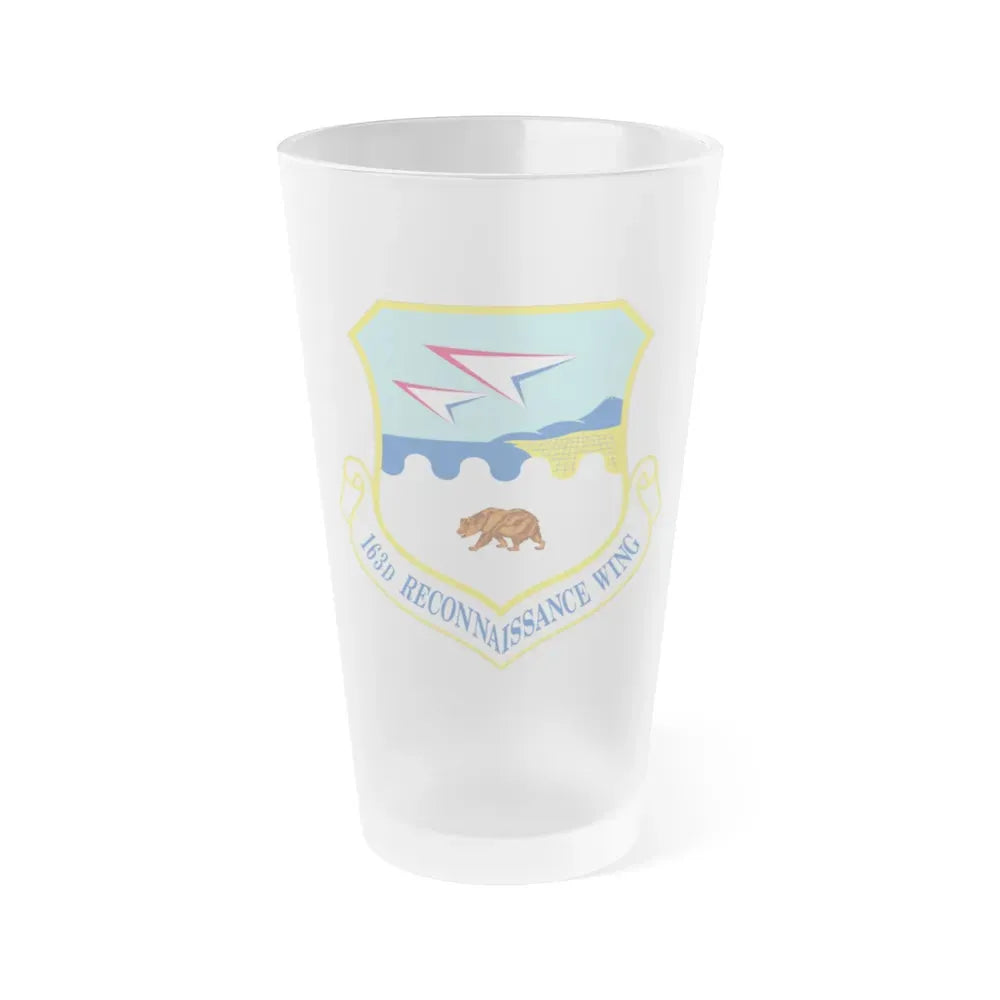 163d Attack Wing (U.S. Air Force) Frosted Pint Glass 16oz 16oz Frosted - Go Mug Yourself
