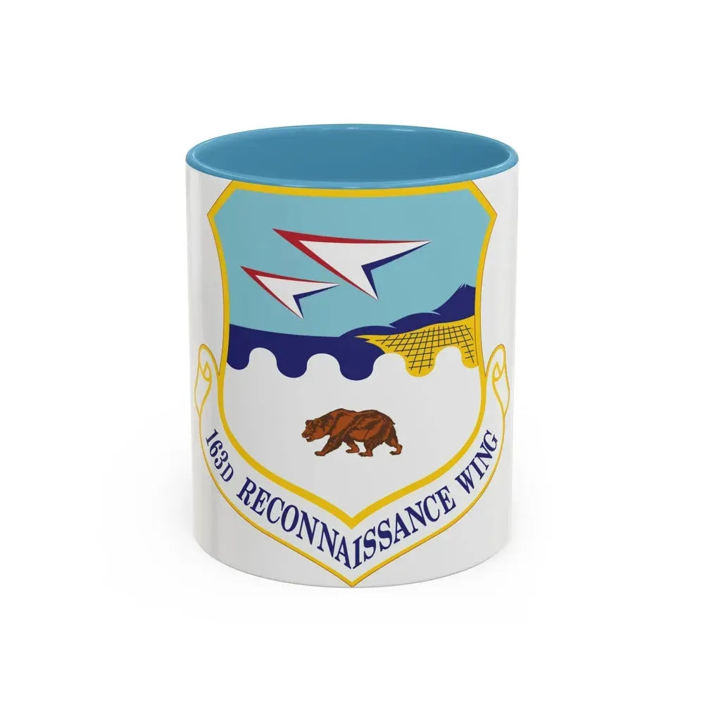 163d Reconnaissance Wing (U.S. Air Force) Accent Coffee Mug 11oz Light Blue - Go Mug Yourself