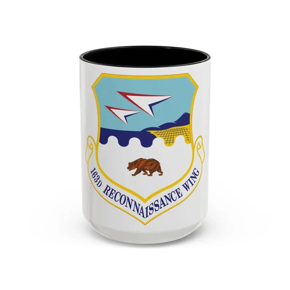 163d Reconnaissance Wing (U.S. Air Force) Accent Coffee Mug 15oz Black - Go Mug Yourself