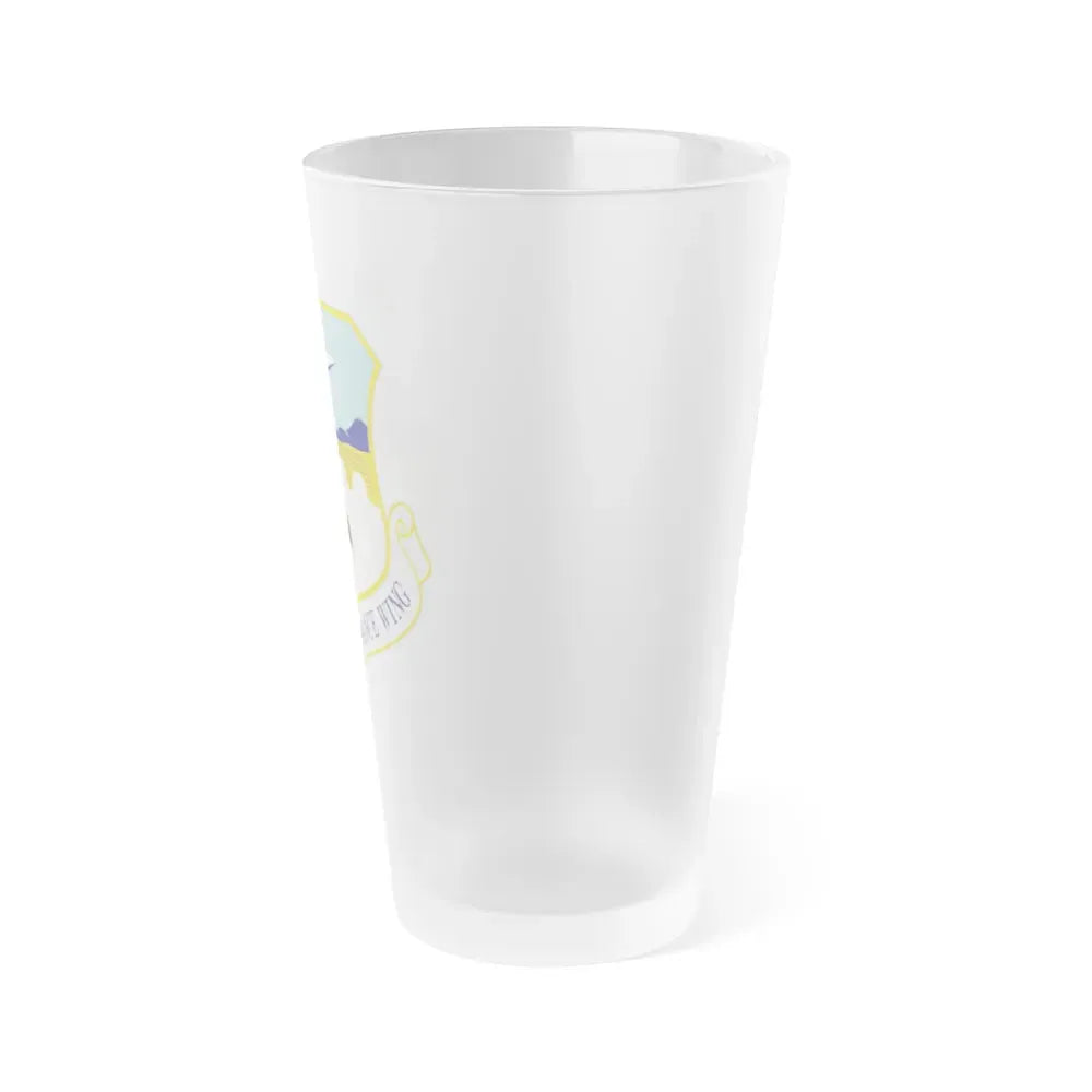 163d Reconnaissance Wing (U.S. Air Force) Frosted Pint Glass 16oz - Go Mug Yourself