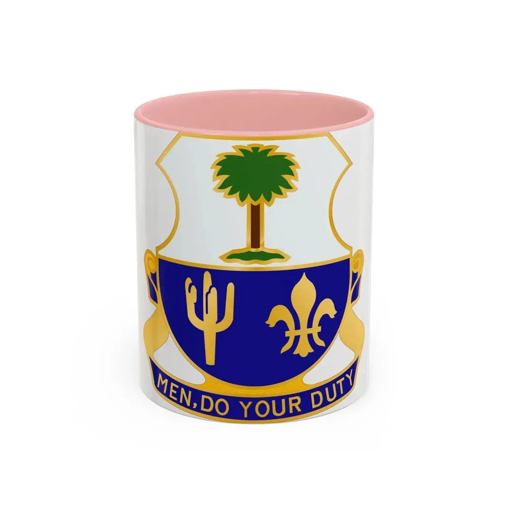 163rd Infantry Regiment (U.S. Army) Accent Coffee Mug 11oz Pink - Go Mug Yourself