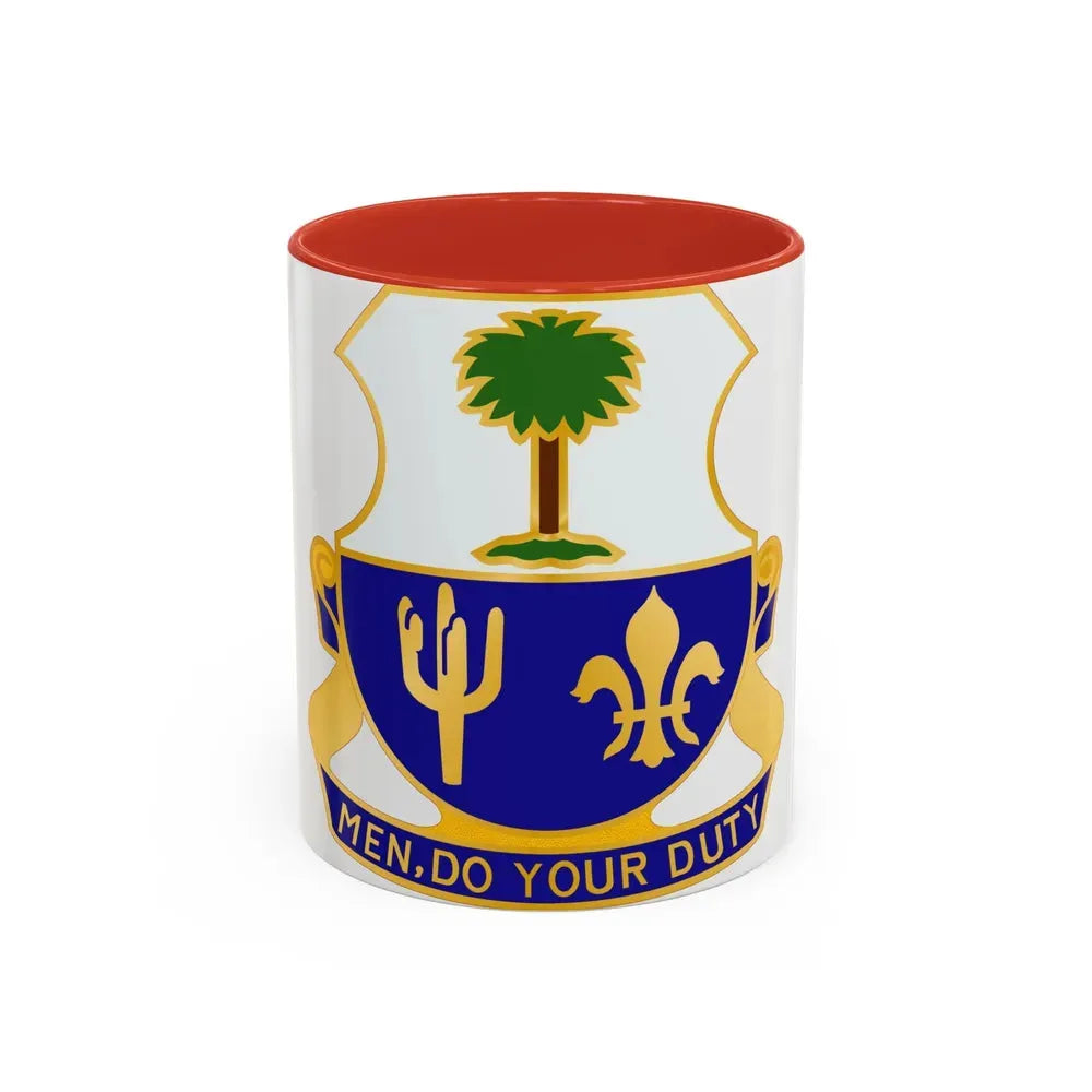 163rd Infantry Regiment (U.S. Army) Accent Coffee Mug 11oz Red - Go Mug Yourself