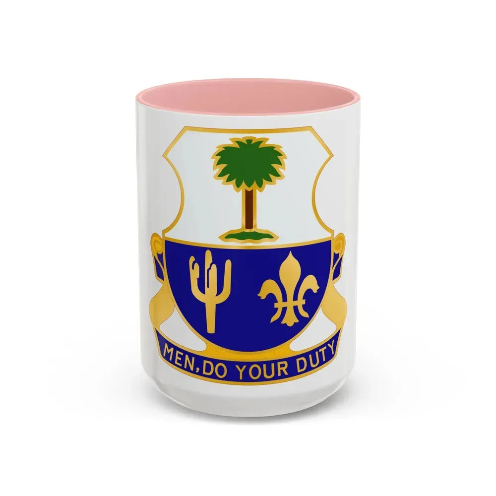 163rd Infantry Regiment (U.S. Army) Accent Coffee Mug 15oz Pink - Go Mug Yourself