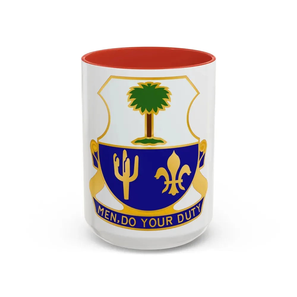 163rd Infantry Regiment (U.S. Army) Accent Coffee Mug 15oz Red - Go Mug Yourself