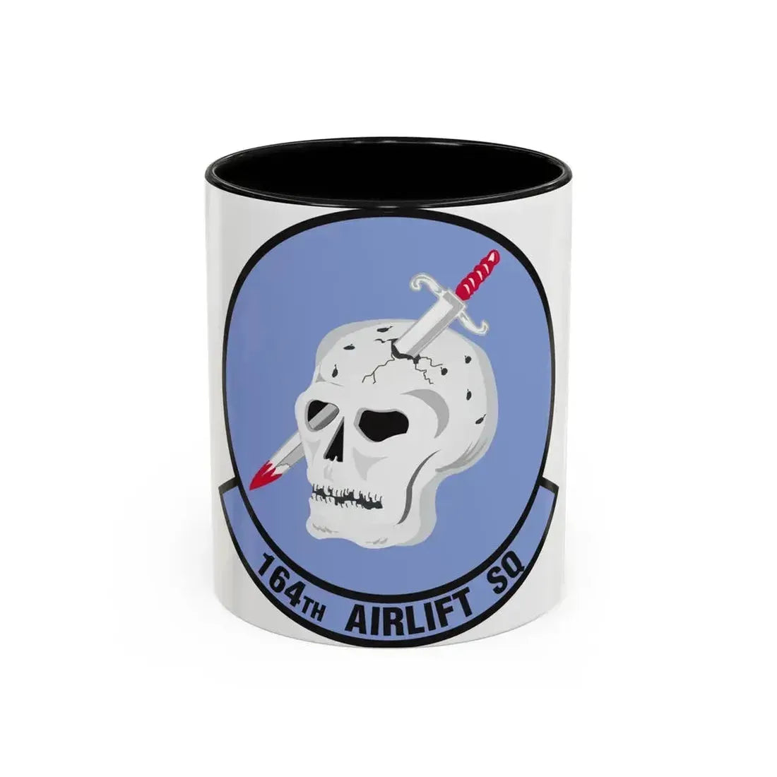 164 Airlift Squadron (U.S. Air Force) Accent Coffee Mug 11oz Black - Go Mug Yourself