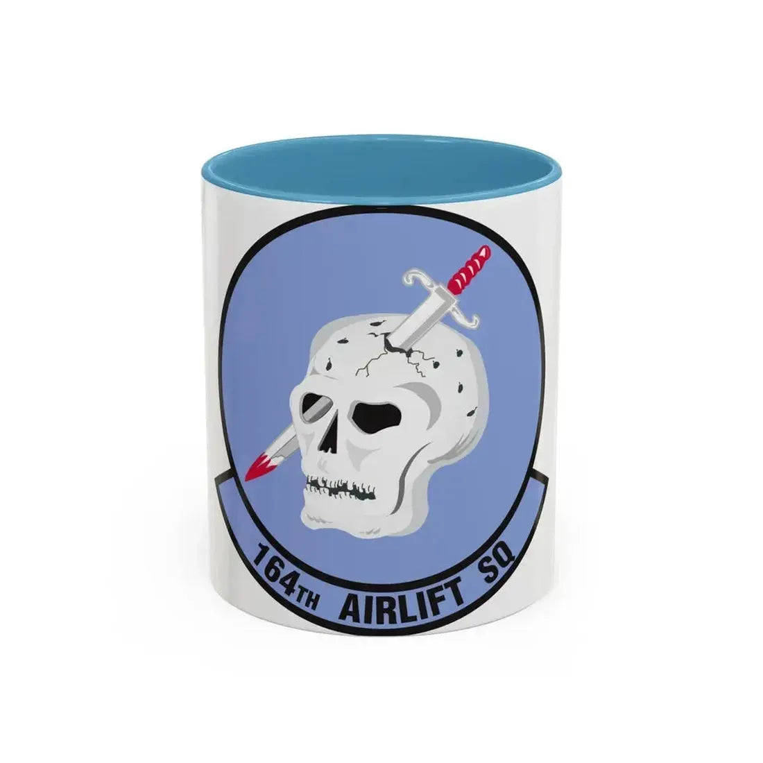 164 Airlift Squadron (U.S. Air Force) Accent Coffee Mug 11oz Light Blue - Go Mug Yourself