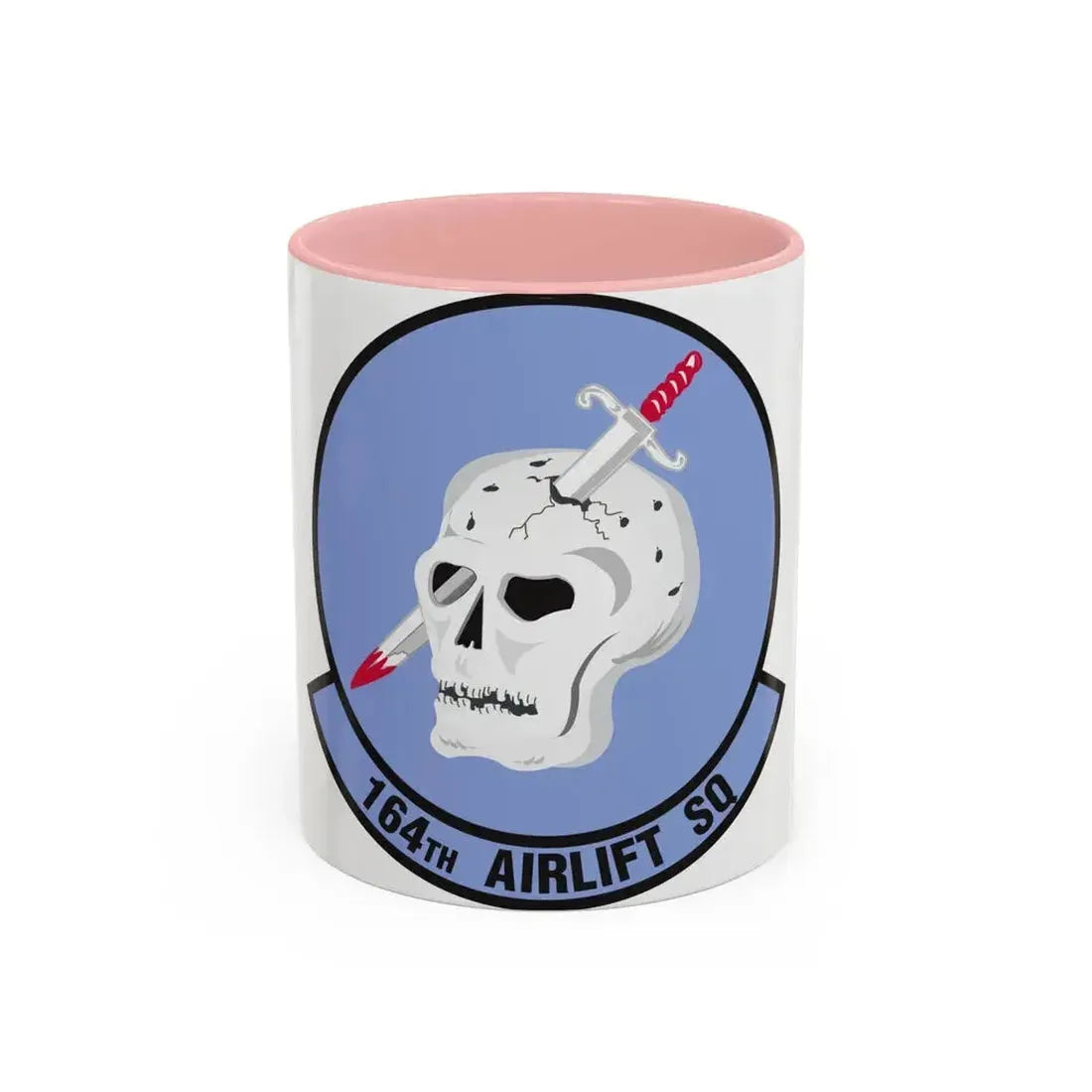 164 Airlift Squadron (U.S. Air Force) Accent Coffee Mug 11oz Pink - Go Mug Yourself