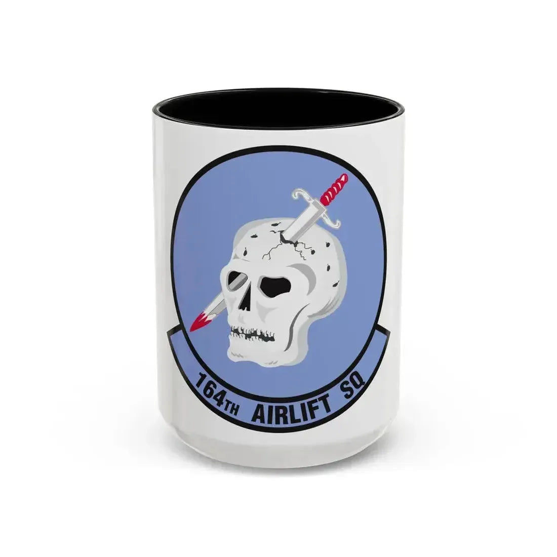 164 Airlift Squadron (U.S. Air Force) Accent Coffee Mug 15oz Black - Go Mug Yourself