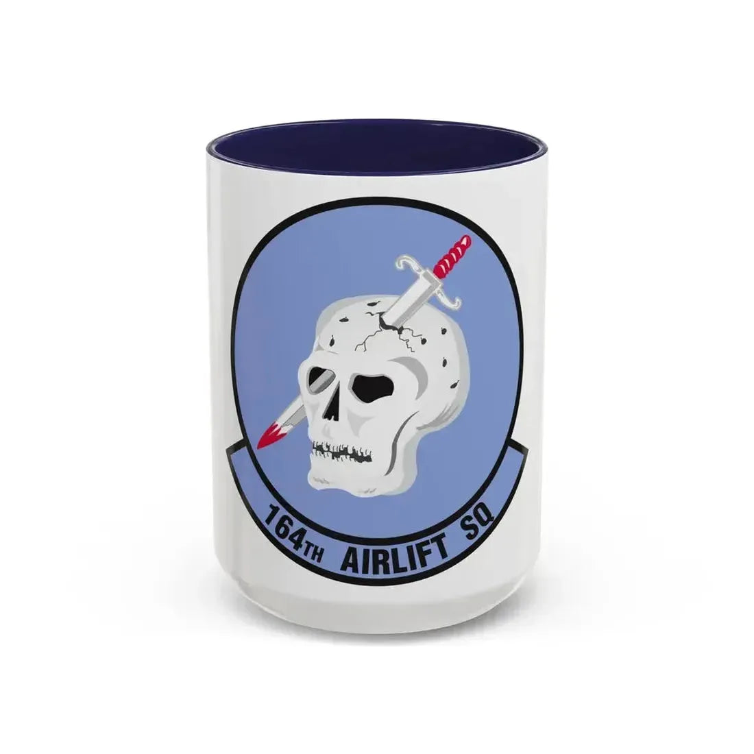 164 Airlift Squadron (U.S. Air Force) Accent Coffee Mug 15oz Navy - Go Mug Yourself