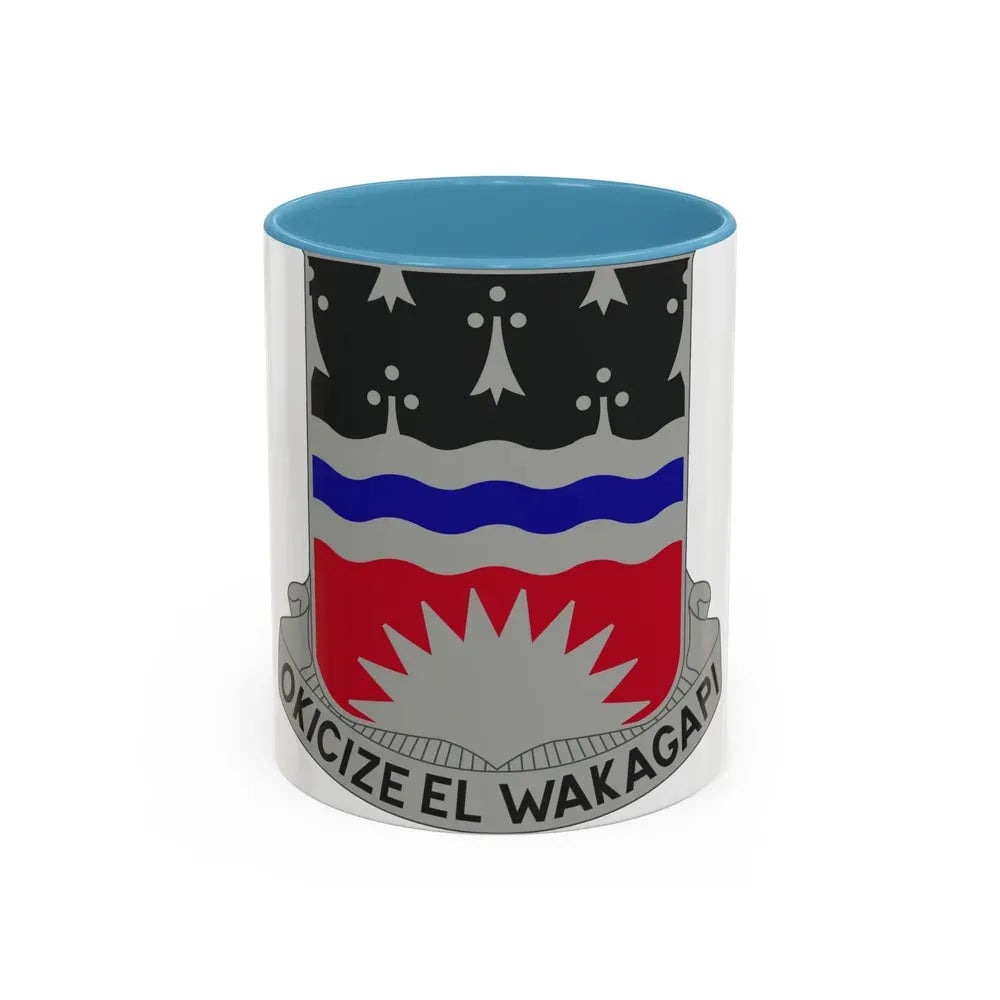 164 Engineer Battalion (U.S. Army) Accent Coffee Mug 11oz Light Blue - Go Mug Yourself