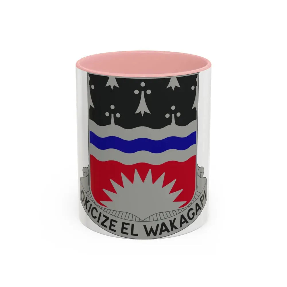 164 Engineer Battalion (U.S. Army) Accent Coffee Mug 11oz Pink - Go Mug Yourself