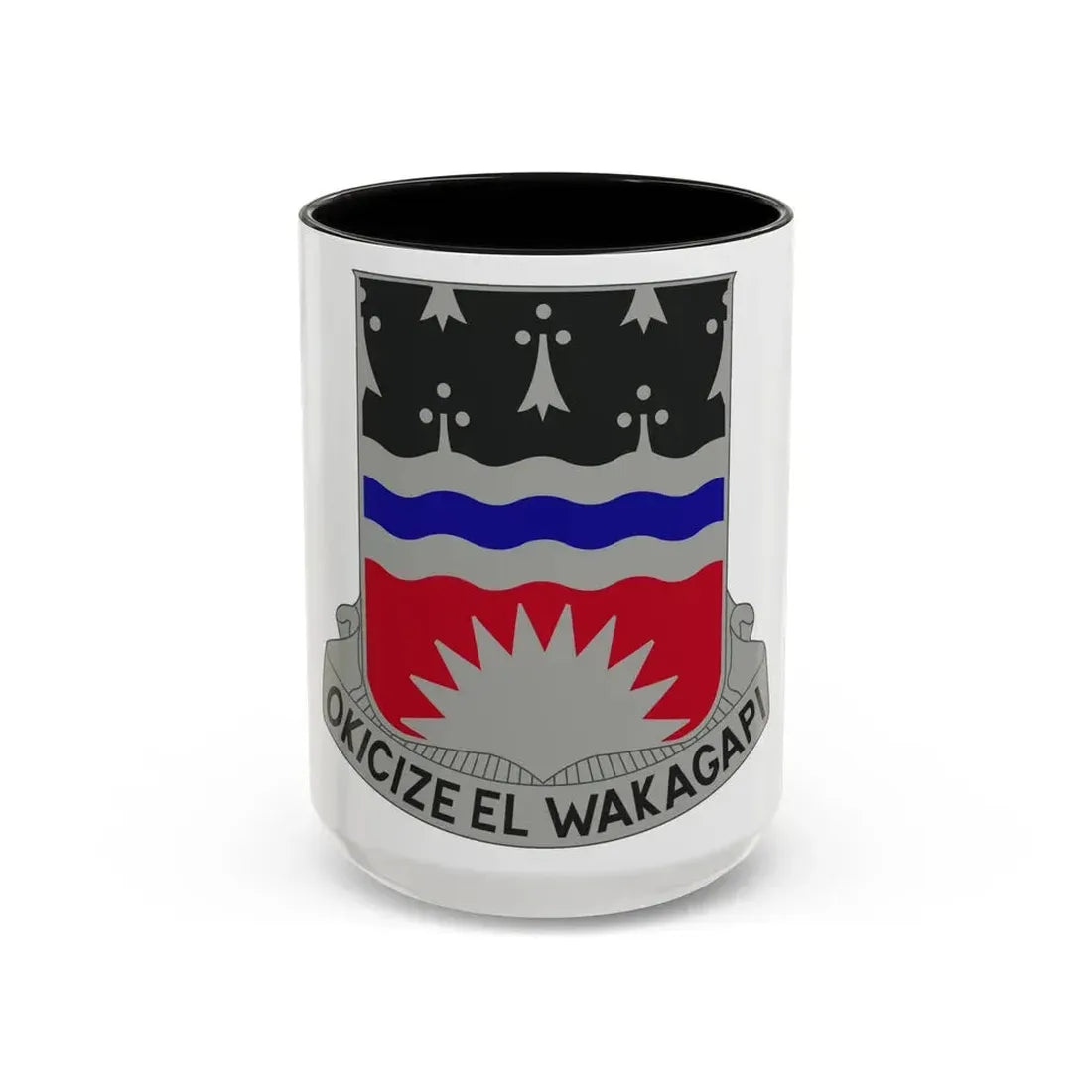 164 Engineer Battalion (U.S. Army) Accent Coffee Mug 15oz Black - Go Mug Yourself