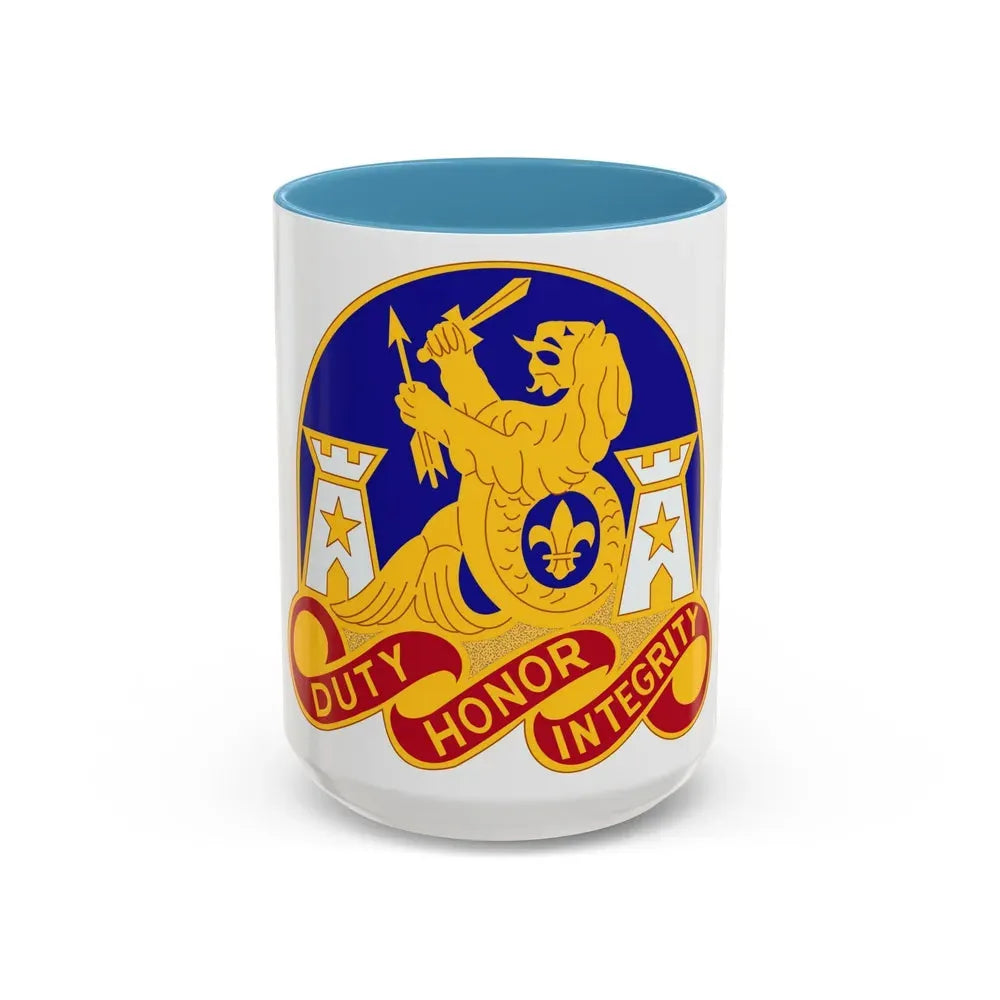 164 Engineer Group (U.S. Army) Accent Coffee Mug 15oz Light Blue - Go Mug Yourself