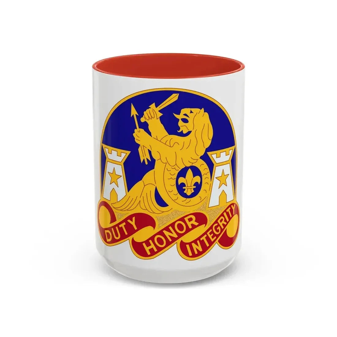 164 Engineer Group (U.S. Army) Accent Coffee Mug 15oz Red - Go Mug Yourself
