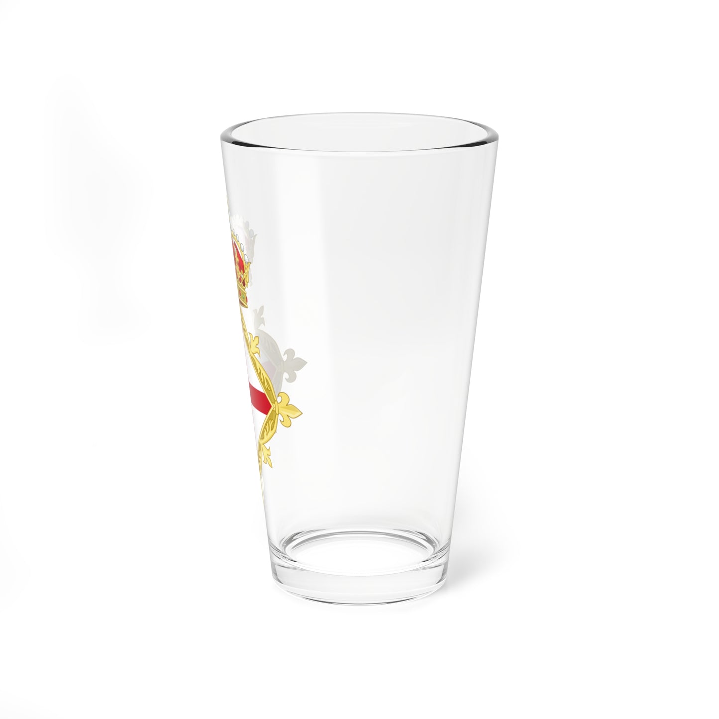 St Georges Cross Crowned Badge (Spain) (Coat of Arms) Pint Glass 16oz