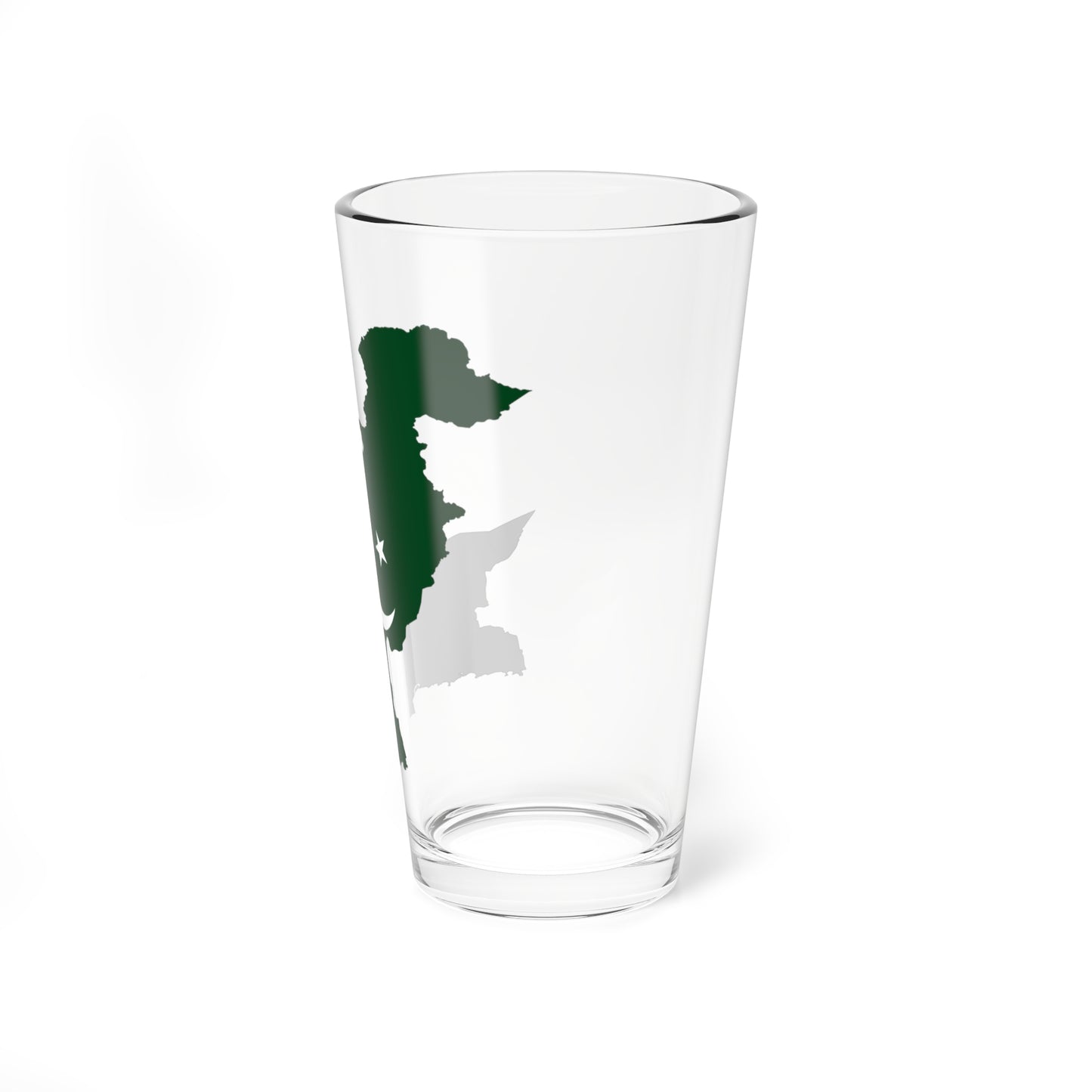 Flag map of Pakistan (Pakistan) Pint Glass 16oz