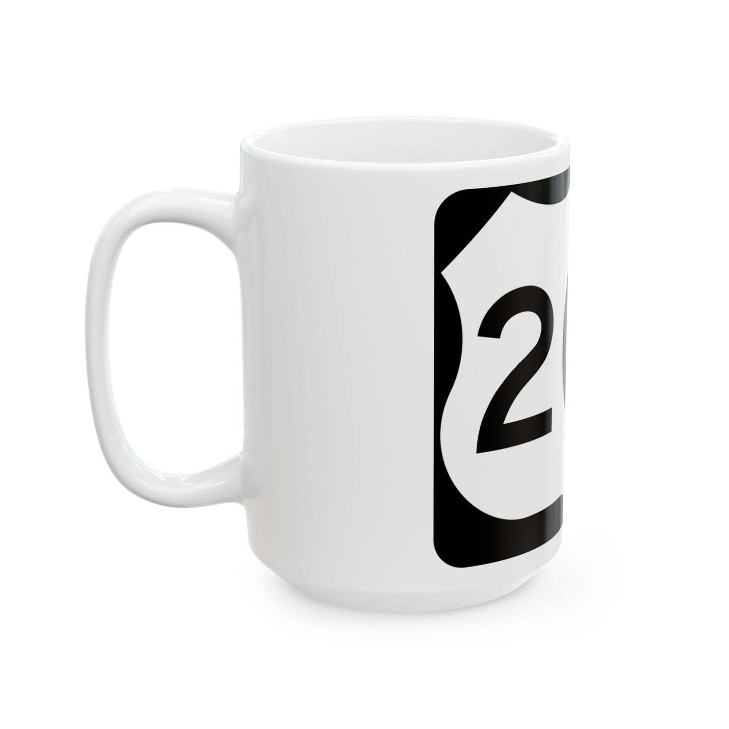 US 209 NY (New York) (Road Sign) White Coffee Mug