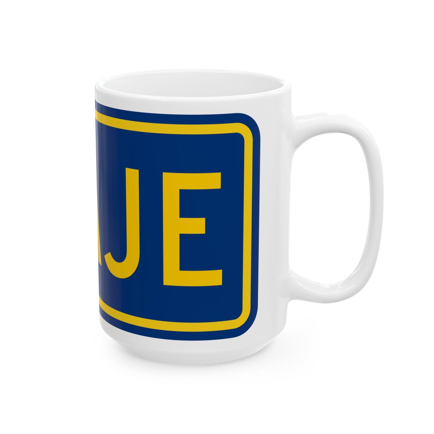 Toll plate county es (Puerto Rico) (Road Sign) White Coffee Mug