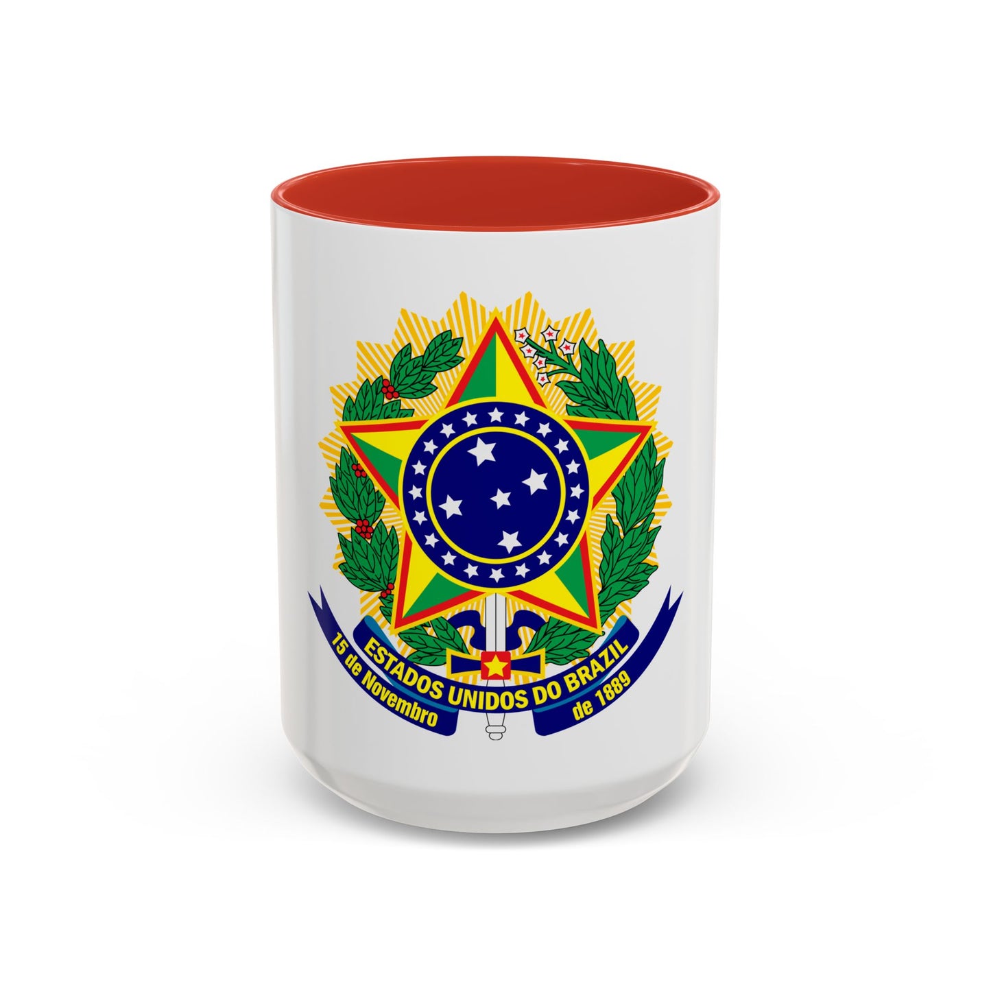 Coat of arms of the United States of Brazil - Accent Coffee Mug