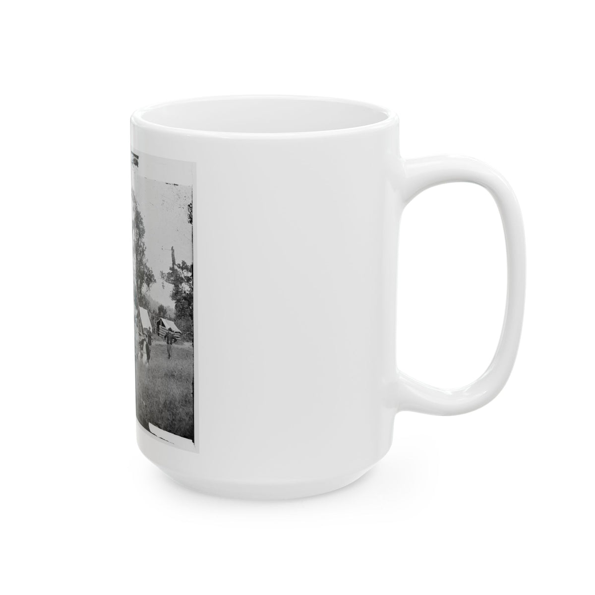 Chattanooga, Tenn., Vicinity. Federal Camp By The Tennessee River (U.S. Civil War) White Coffee Mug