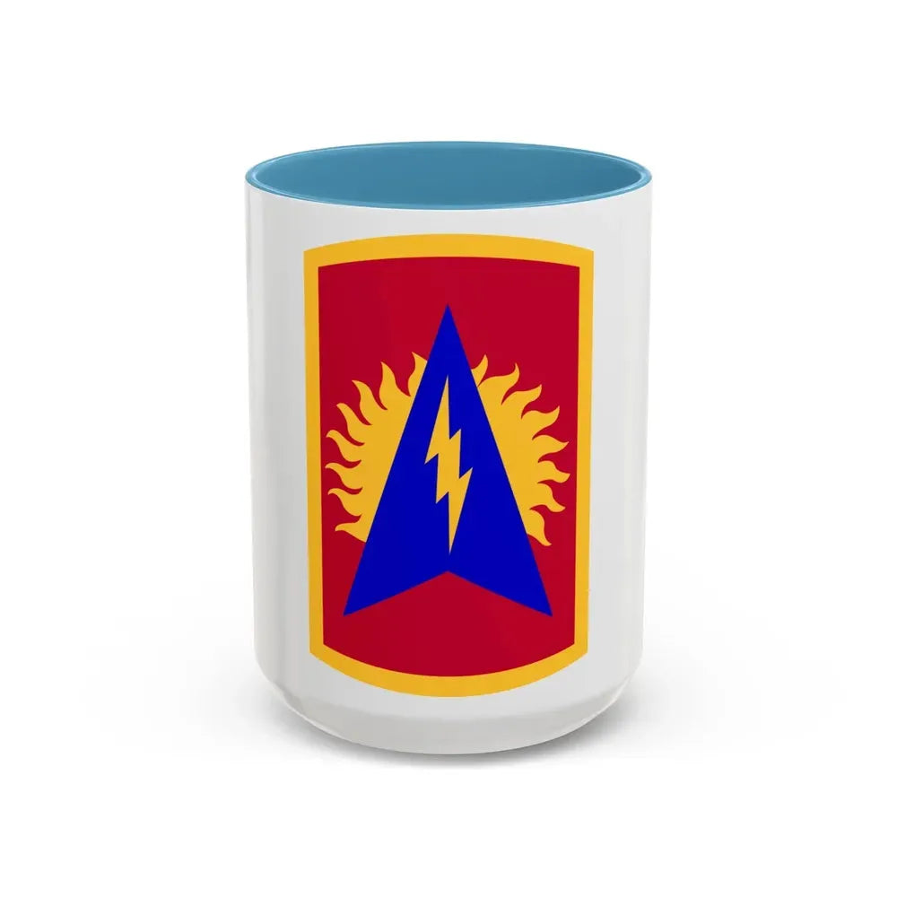 164th Air Defense Artillery Brigade (U.S. Army) Accent Coffee Mug 15oz Light Blue - Go Mug Yourself