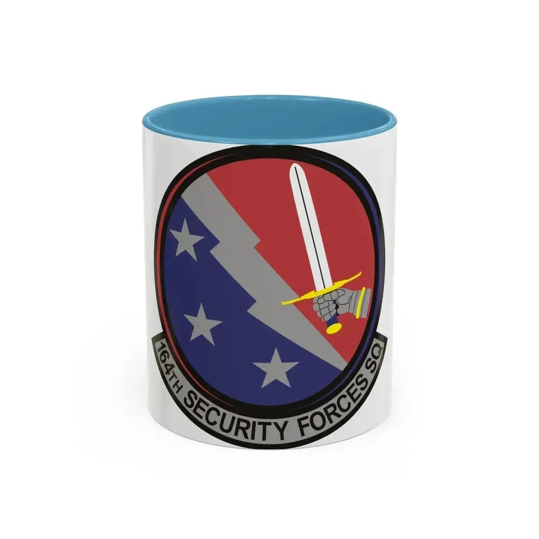 164th Security Forces Squadron (U.S. Air Force) Accent Coffee Mug 11oz Light Blue - Go Mug Yourself