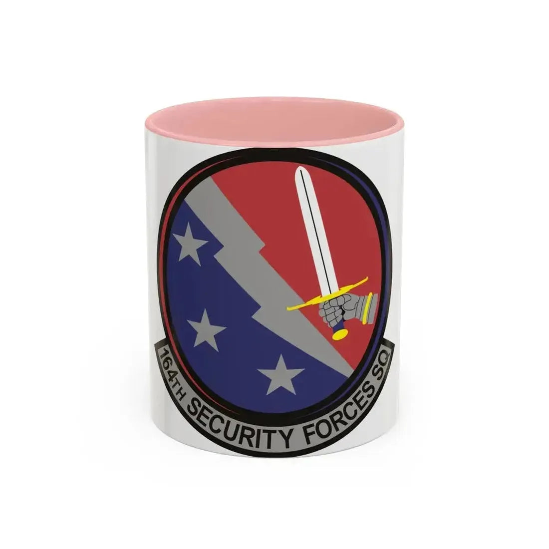 164th Security Forces Squadron (U.S. Air Force) Accent Coffee Mug 11oz Pink - Go Mug Yourself