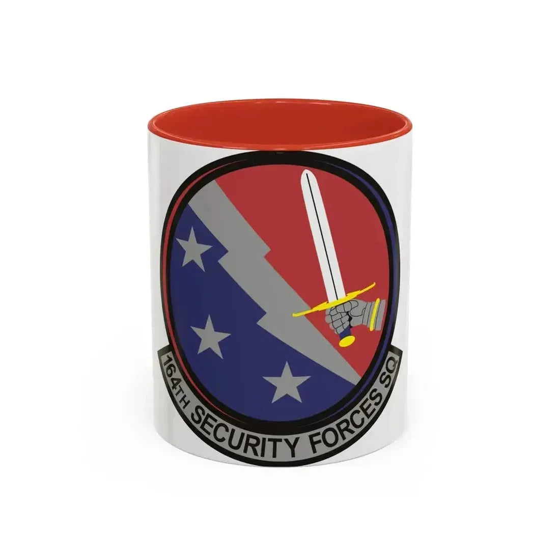 164th Security Forces Squadron (U.S. Air Force) Accent Coffee Mug 11oz Red - Go Mug Yourself