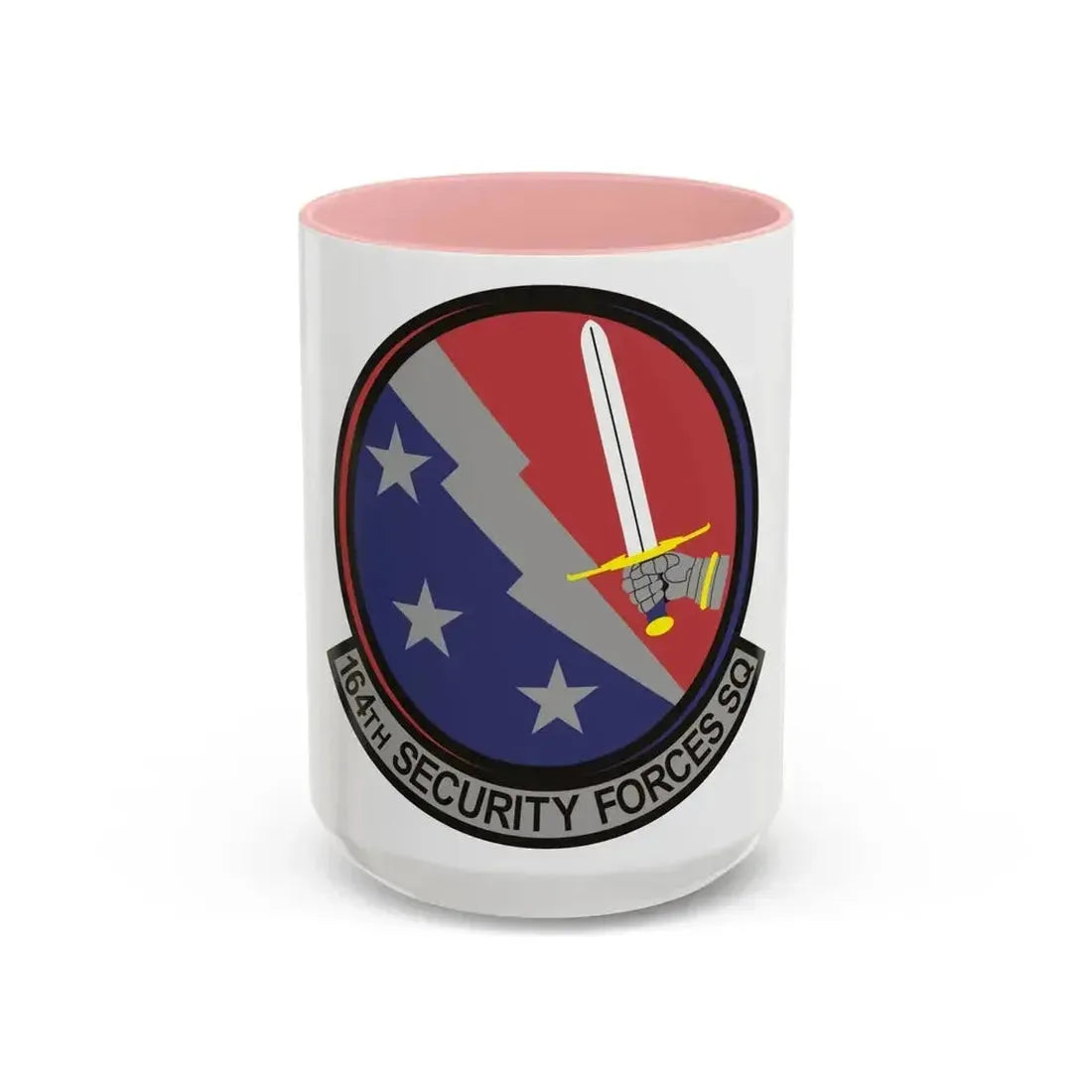 164th Security Forces Squadron (U.S. Air Force) Accent Coffee Mug 15oz Pink - Go Mug Yourself