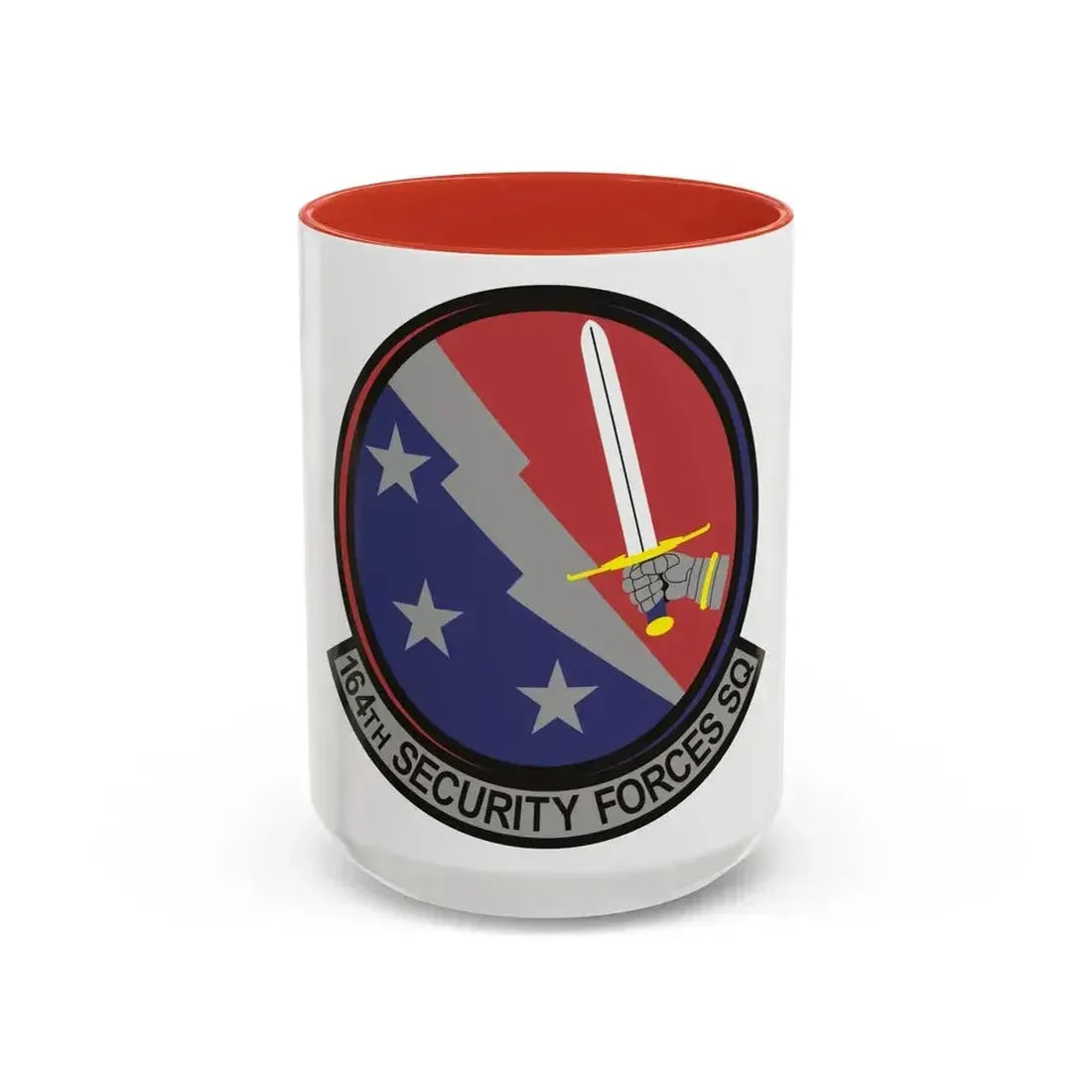 164th Security Forces Squadron (U.S. Air Force) Accent Coffee Mug 15oz Red - Go Mug Yourself