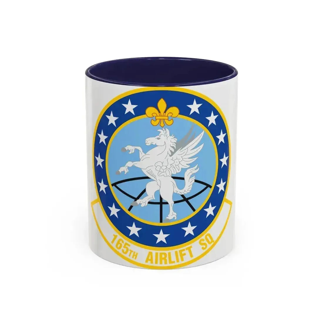 165 Airlift Squadron (U.S. Air Force) Accent Coffee Mug 11oz Navy - Go Mug Yourself