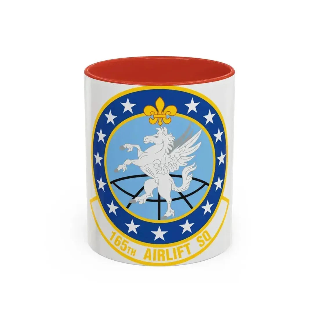 165 Airlift Squadron (U.S. Air Force) Accent Coffee Mug 11oz Red - Go Mug Yourself
