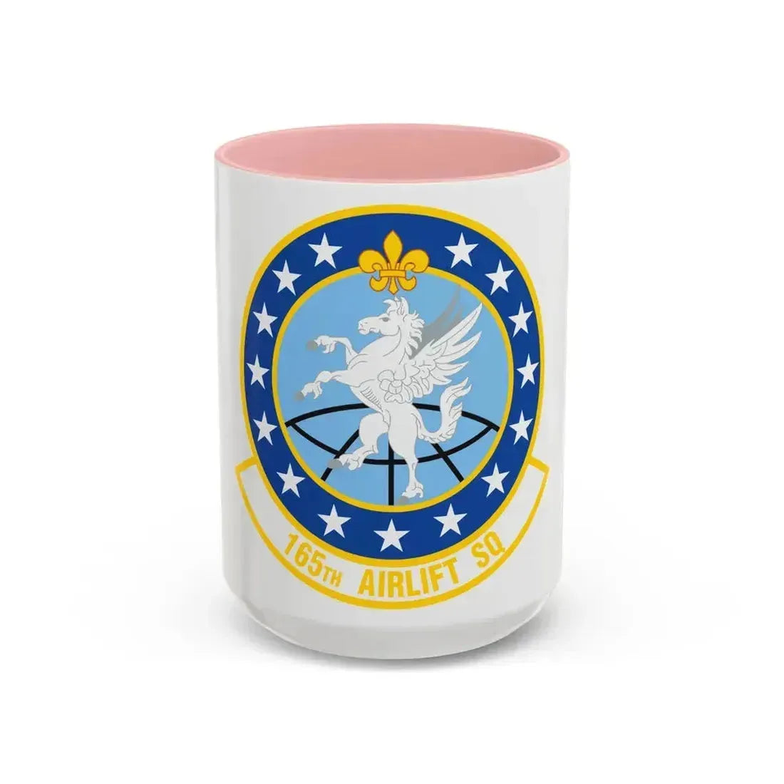 165 Airlift Squadron (U.S. Air Force) Accent Coffee Mug 15oz Pink - Go Mug Yourself