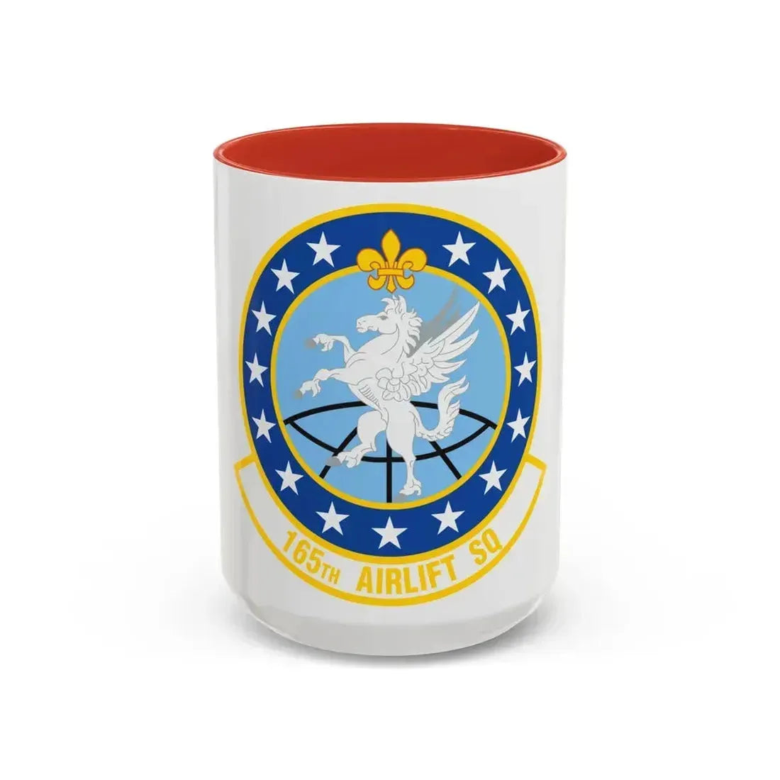 165 Airlift Squadron (U.S. Air Force) Accent Coffee Mug 15oz Red - Go Mug Yourself